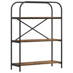 vidaXL Étagère Chêne fumé 80 x 30 x 109 cm Bois d'ingénierie