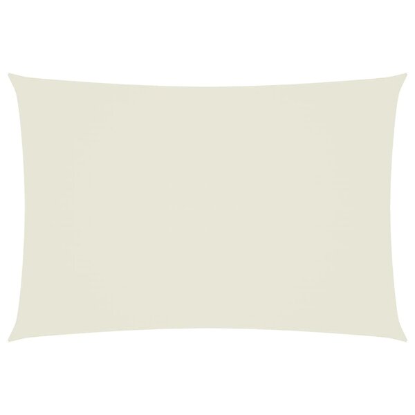 vidaXL Voile de parasol tissu oxford rectangulaire 2 5x4 5 m crème