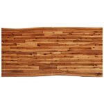vidaXL Table à manger 180x90x75 cm bois d'acacia solide à bord vif