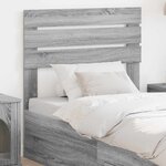 vidaXL Tête de lit Gris Sonoma 80 cm Bois d'ingénierie