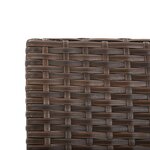 vidaXL Banc de jardin avec coussins 176 cm Marron Résine tressée