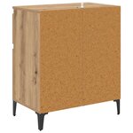 vidaXL Buffet Chêne artisanal 60 x 35 x 70 cm Bois d'ingénierie et fer