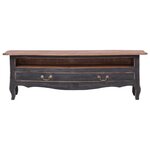 Vidaxl meuble tv 120 x 30 x 40 cm noir bois de récupération massif