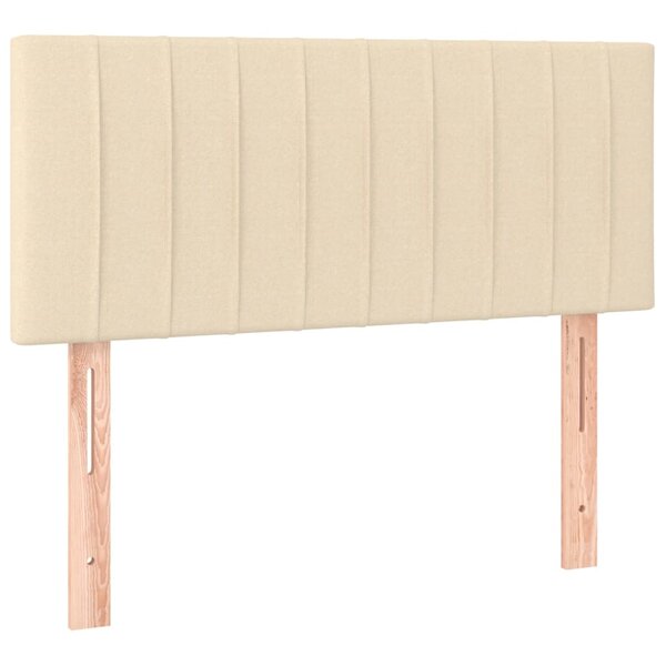 vidaXL Tête de lit Crème 100x5x78/88 cm Tissu