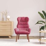 vidaXL fauteuil Bordeaux 69 x 74 x 93 cm Velours