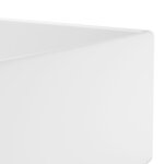vidaXL Lavabo de salle de bain avec trop-plein Céramique Blanc mat