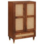 vidaXL Buffet Haut Marron 60 x 33 5 x 100 cm Bois de mangue massif