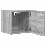 vidaXL Meubles TV muraux 2 Pièces Sonoma gris 30 5x30x30 cm