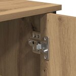 vidaXL Buffet chêne artisanal 70 x 30 x 80 cm Bois d'ingénierie