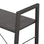 vidaXL Étagère sur pied 3 niveaux Noir 56x35x108 cm