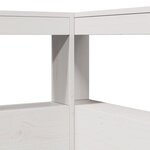 vidaXL Tête de lit de bibliothèque en forme de L bois massif de pin