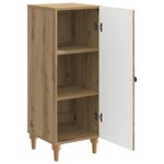 vidaXL Buffet Chêne artisanal 33 x 34 5 x 90 cm Bois d'ingénierie
