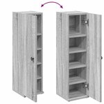 vidaXL Meuble de salle de bain avec porte-rouleau sonoma gris