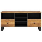 vidaXL Meuble TV 100x33x46 cm bois de manguier et d'ingénierie