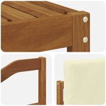 vidaXL Ensemble de canapés d'extérieur 8 Pièces Naturel et Crème