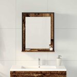 vidaXL Miroir Bois ancien 50 x 12 x 60 cm Verre et Bois Ingénierie