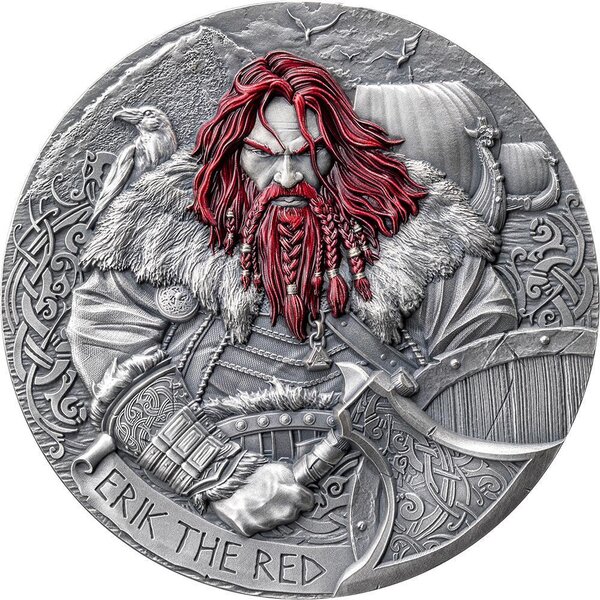 Pièce de monnaie en Argent 2000 Francs g 62.2 (2 oz) Millésime 2024 Way to Valhalla ERIK THE RED