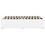 vidaXL Cadre de lit sans matelas blanc similicuir