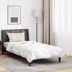 vidaXL Duvet avec Oreiller Autre 2 Pièces Blanc 135 x 200 cm Microfibre