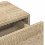vidaXL Étagère murale avec tiroirs chêne sonoma bois d'ingénierie