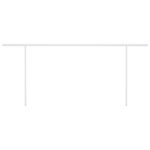 vidaXL Auvent manuel rétractable avec LED 6x3 m Crème