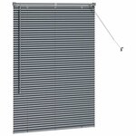 vidaXL Store de Fenêtre Gris foncé 80 x 130 cm Aluminium