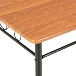 vidaXL Table à manger Marron 120x70x75 cm MDF