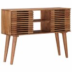 vidaXL Table d'appoint faite main Marron Teck 100 x 30 x 75 cm