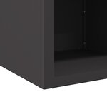 vidaXL Braise Noir 50 x 50 x 40 cm Acier