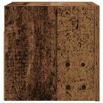 vidaXL Meuble TV mural vieux bois 30 5x30x30 cm