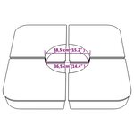 vidaXL Ensemble de base de parasol pour parasols à pied croisé 4Pièces PP