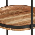 vidaXL Table d'appoint Ø55x83 cm bois massif d'acacia