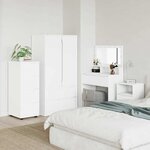 vidaXL Armoire de rangement Blanc 40 x 48 x 105 cm Bois d'ingénierie