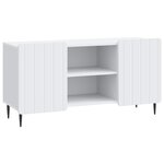 vidaXL Meuble TV Blanc 102 x 34 5 x 52 cm Bois d'ingénierie