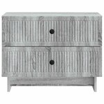 vidaXL Cabinet de chevet avec tiroir Sonoma gris 62 x 34 5 x 47 5 cm