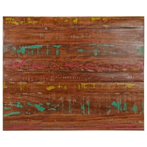 vidaXL Dessus de table 90x80x3 8 cm rectangulaire bois massif récupéré
