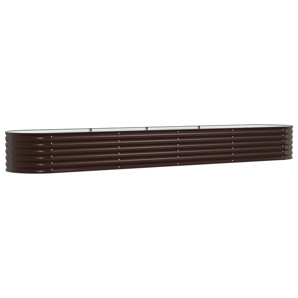 vidaXL Jardinière surélevée Marron 400 x 80 x 44 cm Acier