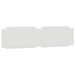 vidaXL Coussin de tête de lit Zadar blanc 200 cm similicuir