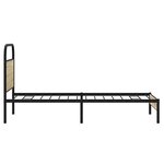 vidaXL Cadre de lit sans matelas 80x200cm chêne sonoma bois ingénierie