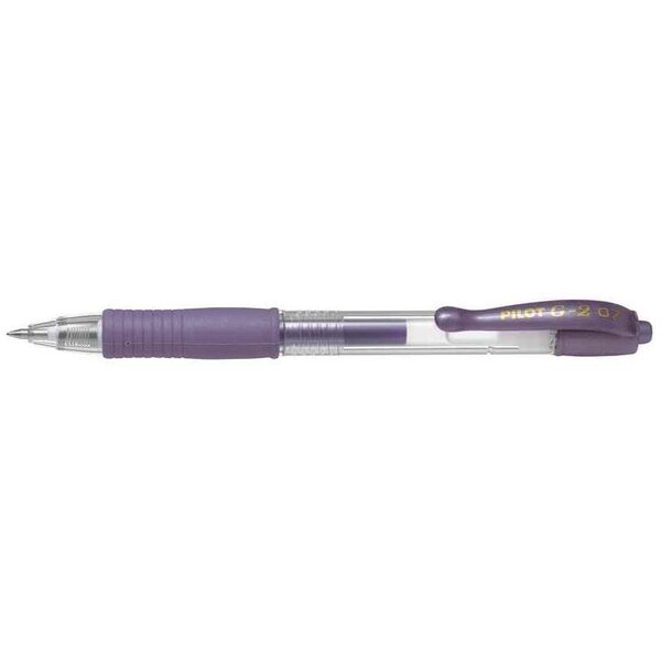 Stylo bille à encre gel G2 07 Metallic Violet métallique PILOT