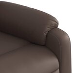 vidaXL Fauteuil de massage inclinable Marron Similicuir