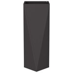 vidaXL Jardinière 2 Pièces Noir 30 x 30 x 75 cm Acier