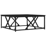 vidaXL Table basse noir 70x70x30 cm bois d'ingénierie