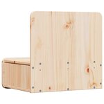 vidaXL Table de chevet avec tiroir 2 Pièces Marron 44 x 32 5 x 40 cm