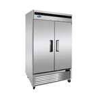 Armoire réfrigérée positive inox 2 portes - 1300 l - atosa - r600a - acier inoxydable213001382pleine x800x2112mm