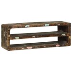 vidaXL Meuble TV 100 x 32 x 36 cm Bois massif de récupération