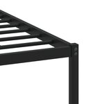 vidaXL Cadre de lit en métal sans matelas chêne fumé 200x200 cm