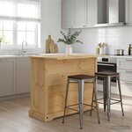 VidaXL Rangement de cuisine Cire de Miel 112 x 70 x 91 5 cm Pin massif