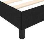 vidaXL Cadre de lit sans matelas noir 180x200 cm tissu