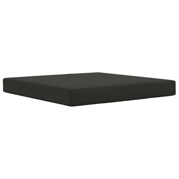 vidaXL Coussin de canapé d'extérieur Noir 80 x 80 x 8 cm Polyester